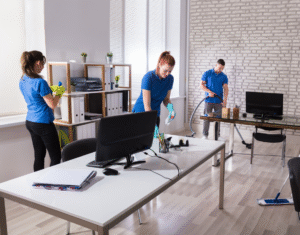 Commercial cleaning services improving workplace hygiene